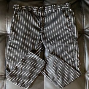 MNML Cropped Striped Pants
